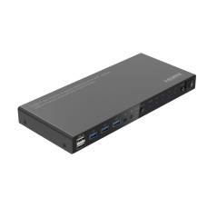 "MicroConnect 4K60Hz HDMI KVM Switch 4x1 - Seamless Control & Stunning Visuals | MC-HDMIKVM0401-USB3-4K"